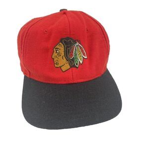 Chicago Blackhawks Snap Back Hat Cap Pro‎ Star NHL Hockey Vintage *READ